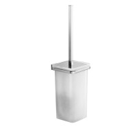 Gedy GLAMOUR WC kefa závesná, mliečne sklo, chróm 573303
