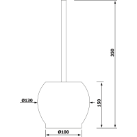 Sapho WC kefa na postavenie, nerez mat GA1311