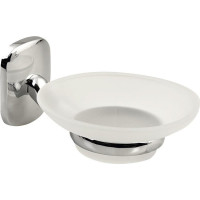 Aqualine RUMBA mydlenka, mliečne sklo, chróm RB102