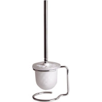 Sapho X-ROUND E WC kefa na postavenie, mliečne sklo, chróm XR302