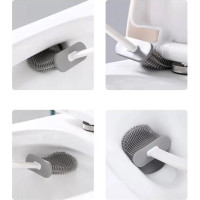 Aqualine WC silikónová štetka závesná/na postavenie, biela TF010