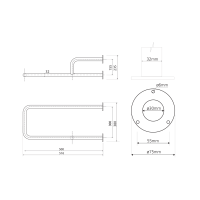Sapho HANDICAP podperné madlo PRAVÉ 500mm, biela XH534W