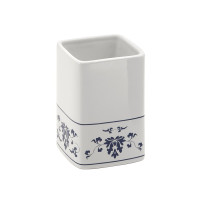 Gedy CIXI pohár na postavenie, porcelán, biela/modrá CX9889