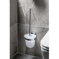 Sapho INSIA WC kefa závesná, mliečne sklo, chróm IS008