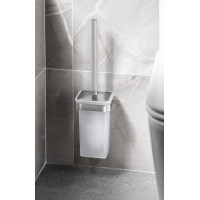 Gedy SAMOA WC kefa závesná, mliečne sklo, chróm A83313