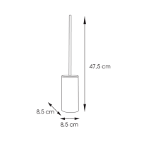 Gedy ALTEA WC kefa na postavenie, bambus AL3335