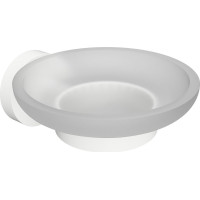Sapho X-ROUND WHITE mydlenka, mliečne sklo, biela mat XR803W