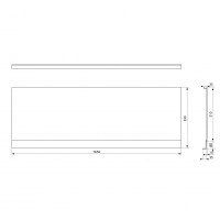 Polysan PLAIN NIKA panel 165x59cm 72515