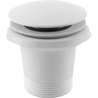 Polysan Vaňová výpusť 6/4", Click Clack, pre vane bez prepadu, biela mat 71704W