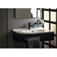 Sapho X-ROUND BLACK dávkovač mydla 230ml, mliečne sklo, čierna mat XR101B