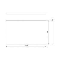 Polysan PLAIN panel bočný 100x59cm 72723