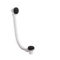 Polysan Vaňová súprava bez napúšťania, click clack, dĺžka 900mm, zátka 72mm, čierna mat 71679B