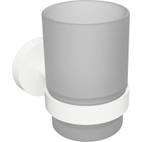 Sapho X-ROUND WHITE pohár, mliečne sklo, biela mat XR903W