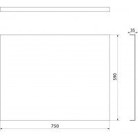 Polysan PLAIN panel bočný 75x59cm 72687