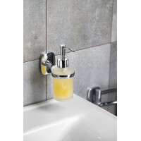 Aqualine RUMBA dávkovač mydla 160ml, mliečne sklo, chróm RB119