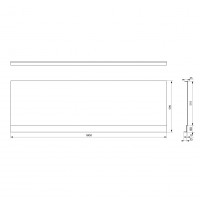 Polysan PLAIN NIKA panel 180x59cm 72543