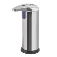 Aqualine Bezdotykový dávkovač mydla na postavenie, 240ml, 74x184x113mm, nerez lesk 06672
