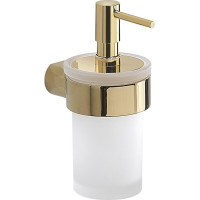 Gedy PIRENEI dávkovač mydla, 110 ml, mliečne sklo, zlato PI8187