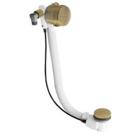 Polysan Vaňová súprava s napúšťaním, bovden, dĺžka 775mm, zátka 72mm, zlato mat 71685GB