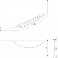 Polysan MAMBA L 160 panel rohový 27312