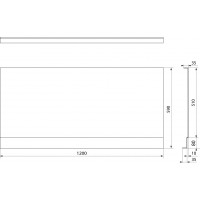 Polysan PLAIN NIKA panel 120x59cm 72469