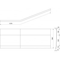 Polysan TIGRA L 150 panel čelný, biela 72930
