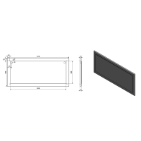 Sapho TREOS zrkadlo v ráme 1100x500mm, dub Collingwood TS100-1919