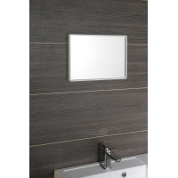 Aqualine Zrkadlo v plastovom ráme 40x30cm, biela 22436