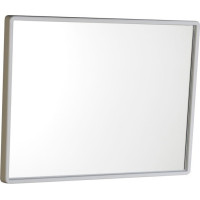 Aqualine Zrkadlo v plastovom ráme 40x30cm, biela 22436