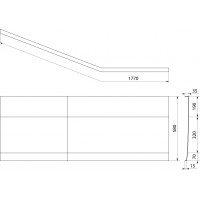 Polysan TIGRA R 170 panel čelný, čierna mat 90812.21