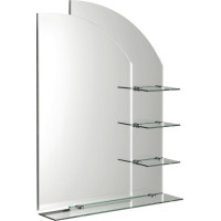 Aqualine WEGA zrkadlo s policami 65x90cm 65028