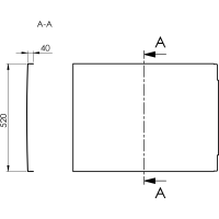 Polysan COUVERT panel bočný 80x52cm, čierna mat 72856.21