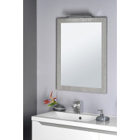 Sapho NIROX zrkadlo v ráme 600x800mm, dub strieborný NX608-1111