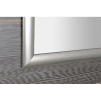 Sapho ESTA zrkadlo v drevenom ráme 580x780mm, strieborná s prúžkom NL395
