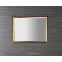 Sapho BOHEMIA zrkadlo v drevenom ráme 686x886mm, zlatá NL483