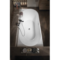 Aqualine TIBERA L rohová stojaca vaňa, 170x80cm, biela E1026