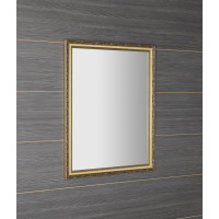 Sapho BOHEMIA zrkadlo v drevenom ráme 686x886mm, zlatá NL483