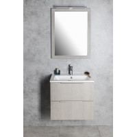 Sapho NIROX zrkadlo v ráme 600x800mm, dub strieborný NX608-1111