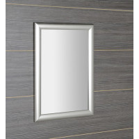 Sapho ESTA zrkadlo v drevenom ráme 580x780mm, strieborná s prúžkom NL395