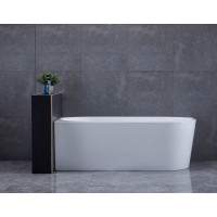 Aqualine TIBERA L rohová stojaca vaňa, 170x80cm, biela E1026
