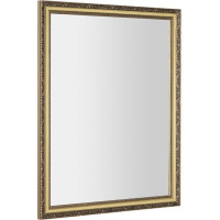 Sapho BOHEMIA zrkadlo v drevenom ráme 686x886mm, zlatá NL483