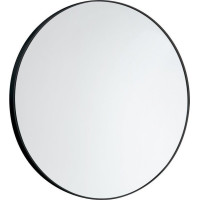 Gedy Zrkadlo okrúhle v plastovom ráme ø 60cm, čierna mat 6000