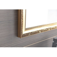 Sapho BOHEMIA zrkadlo v drevenom ráme 686x886mm, zlatá NL483
