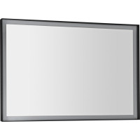 Sapho SORT zrkadlo s LED osvetlením 100x70cm, čierna mat ST100