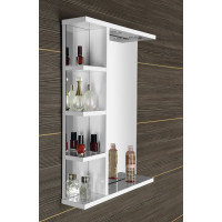 Aqualine KORIN zrkadlo s LED osvetlením a policami 50x70x12cm KO355