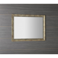 Sapho DEGAS zrkadlo v drevenom ráme 716x916mm, čierna/starobronz NL730