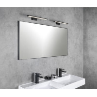 Sapho CHICAGO LED svietidlo, 400x120x40mm, 8W, 230V, plast, čierna mat AU468
