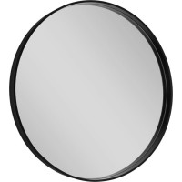 Sapho NOTION okrúhle zrkadlo v ráme ø 60cm, čierna mat NT600