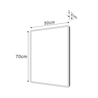 Sapho PIRI zrkadlo s LED osvetlením 50x70cm PR500