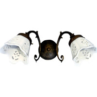 Sapho BRINDISI svietidlo 2xE14, 40W, 230V, keramické tienidlo, bronz MC052